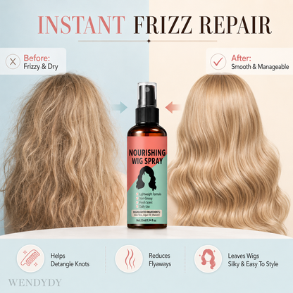 🔥LAST DAY SALE 49% OFF - Lightweight No-Rinse Nourishing Wig Spray💨